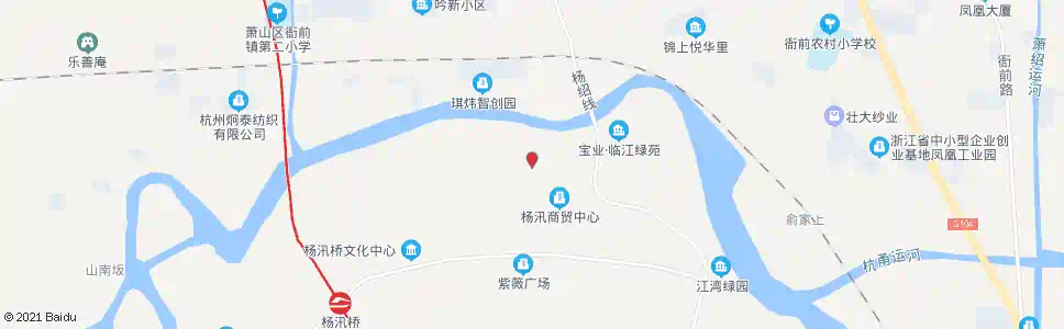 杭州杨汛桥居委会_公交站地图_杭州公交_妙搜公交查询2025