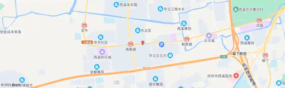 杭州和睦路高教路口_公交站地图_杭州公交_妙搜公交查询2025