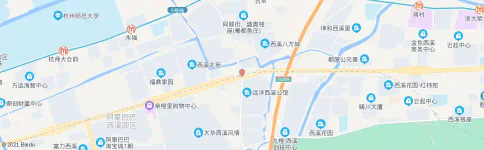 杭州文一西路荆长大道口_公交站地图_杭州公交_妙搜公交查询2025