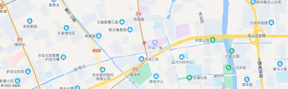 杭州杭行路祥庆街口_公交站地图_杭州公交_妙搜公交查询2025