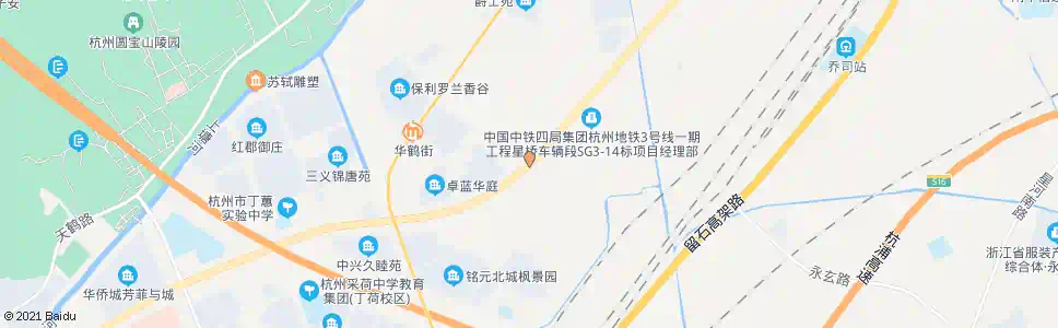 杭州周杨村_公交站地图_杭州公交_妙搜公交查询2025