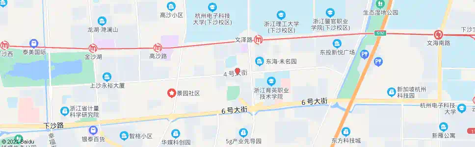 杭州四号大街泽雅路口_公交站地图_杭州公交_妙搜公交查询2025