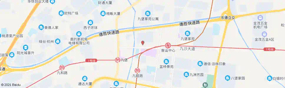 杭州九堡街道_公交站地图_杭州公交_妙搜公交查询2025