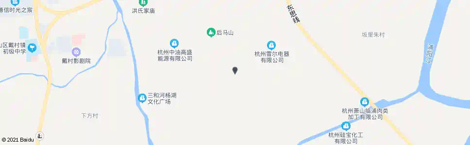 杭州后马湖_公交站地图_杭州公交_妙搜公交查询2025