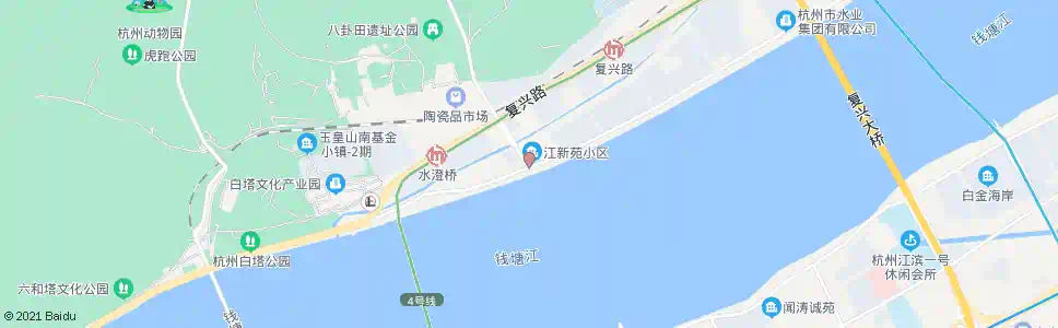 杭州之江路南复路口_公交站地图_杭州公交_妙搜公交查询2025