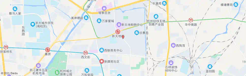 杭州沈北桥_公交站地图_杭州公交_妙搜公交查询2025