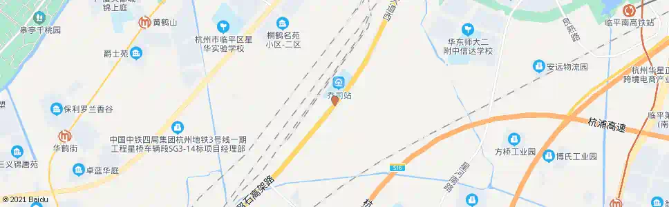 杭州云家桥_公交站地图_杭州公交_妙搜公交查询2025
