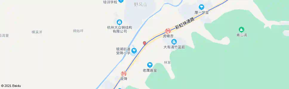 杭州虎哨杏_公交站地图_杭州公交_妙搜公交查询2025