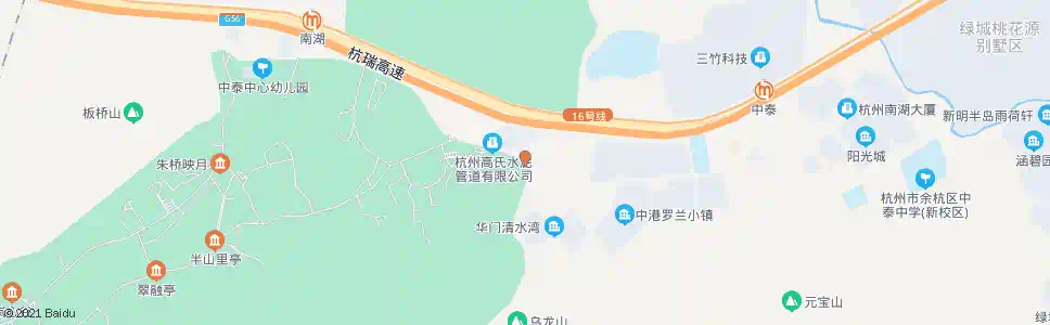 杭州黄婆庙_公交站地图_杭州公交_妙搜公交查询2025