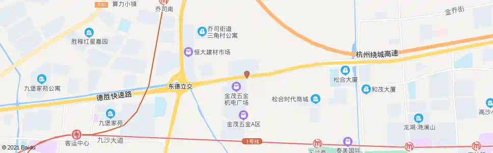 杭州德胜东路月雅路口_公交站地图_杭州公交_妙搜公交查询2025
