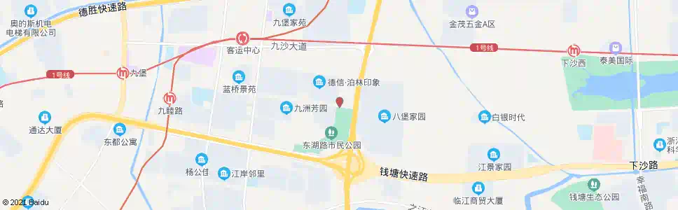 杭州八堡四纬_公交站地图_杭州公交_妙搜公交查询2025
