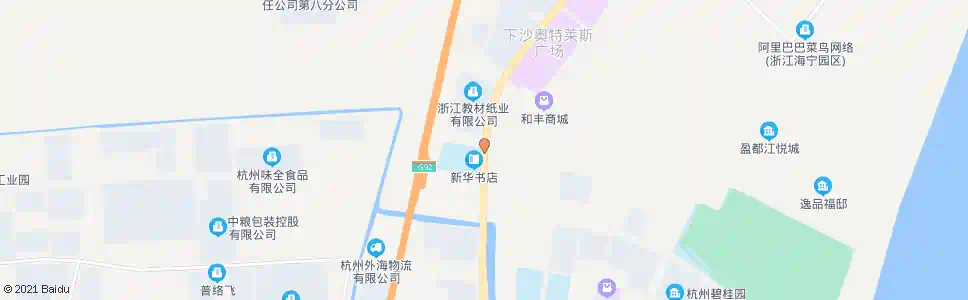 杭州文海北路银海街口_公交站地图_杭州公交_妙搜公交查询2025