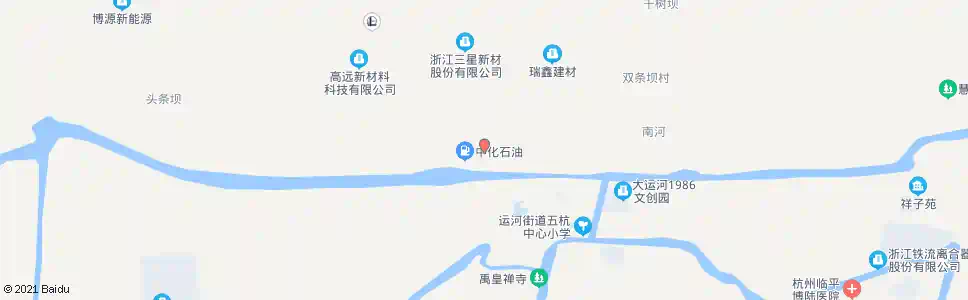杭州杭信村_公交站地图_杭州公交_妙搜公交查询2025