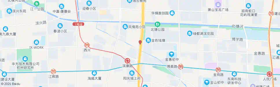 杭州风情大道老塘路口_公交站地图_杭州公交_妙搜公交查询2025