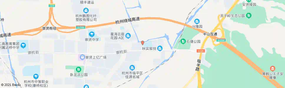 杭州张家桥_公交站地图_杭州公交_妙搜公交查询2025