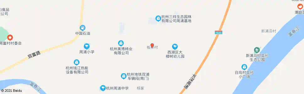 杭州板桥村委_公交站地图_杭州公交_妙搜公交查询2025