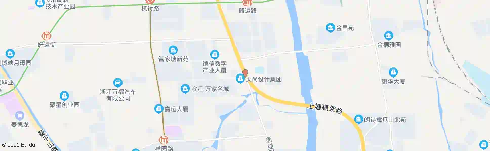杭州谢家塘_公交站地图_杭州公交_妙搜公交查询2025