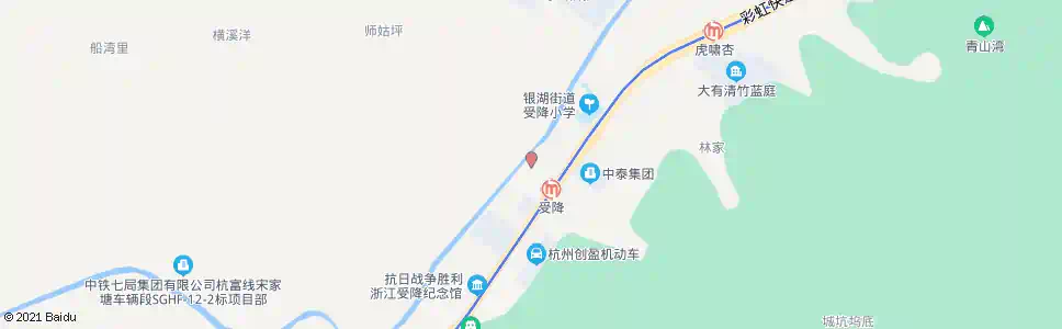 杭州受降村_公交站地图_杭州公交_妙搜公交查询2025
