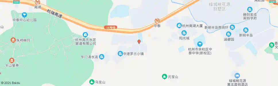 杭州中泰小学_公交站地图_杭州公交_妙搜公交查询2025