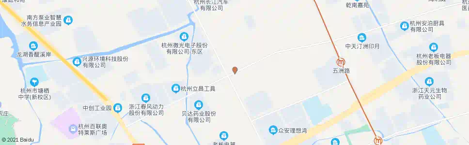杭州五洲路星河路口_公交站地图_杭州公交_妙搜公交查询2025