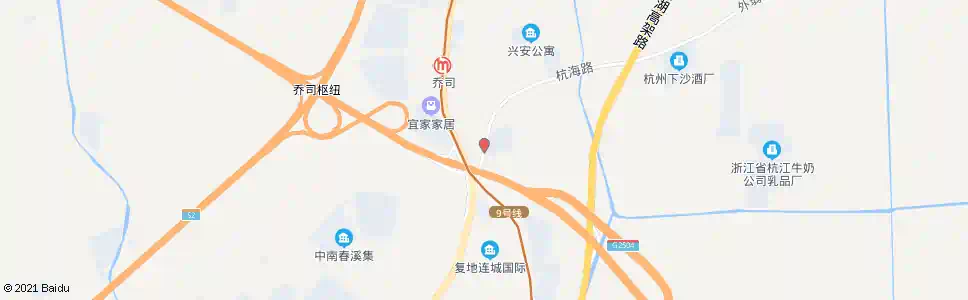 杭州十二堡_公交站地图_杭州公交_妙搜公交查询2025