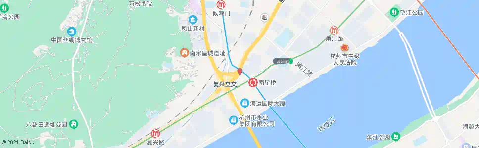 杭州三廊庙(首末站)_公交站地图_杭州公交_妙搜公交查询2025