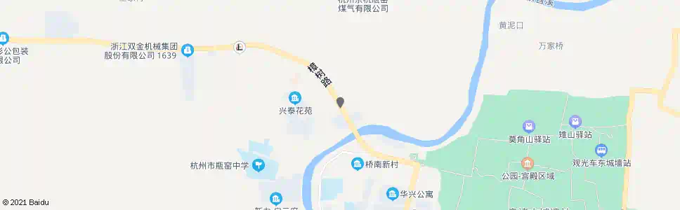 杭州梦溪桥北_公交站地图_杭州公交_妙搜公交查询2025