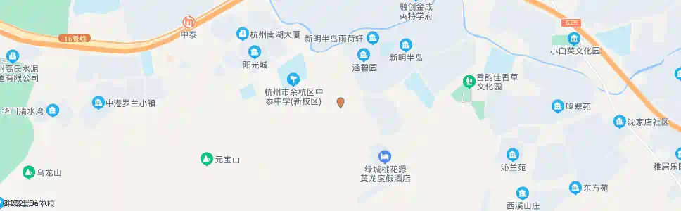 杭州百亩地_公交站地图_杭州公交_妙搜公交查询2025