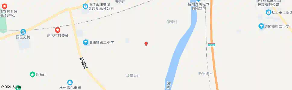 杭州坂里朱东_公交站地图_杭州公交_妙搜公交查询2025