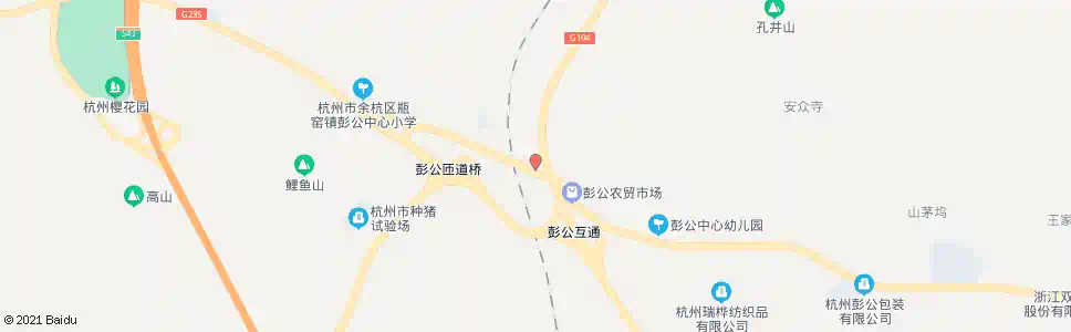 杭州彭公_公交站地图_杭州公交_妙搜公交查询2025