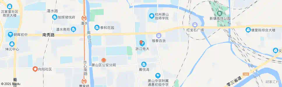 杭州萧山电大(南秀路)_公交站地图_杭州公交_妙搜公交查询2025
