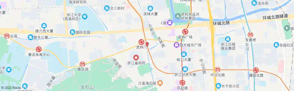 杭州武林门南_公交站地图_杭州公交_妙搜公交查询2025