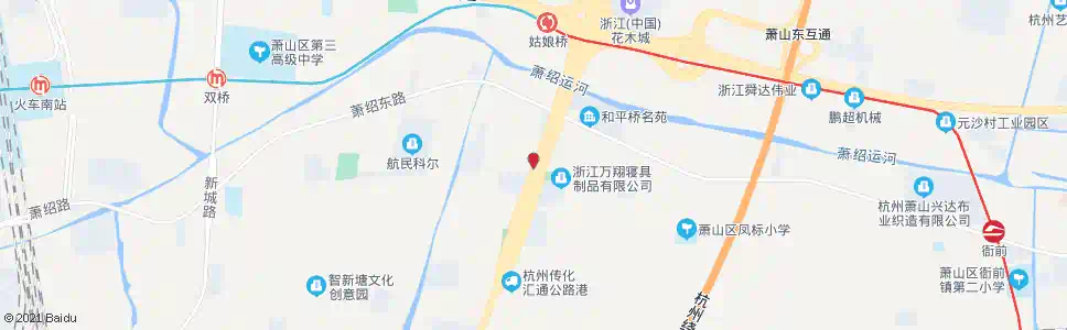 杭州索美家居_公交站地图_杭州公交_妙搜公交查询2025
