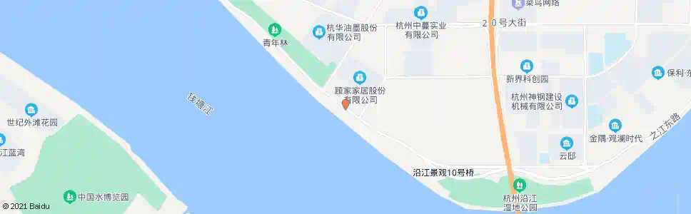 杭州之江东路风帆路口_公交站地图_杭州公交_妙搜公交查询2025
