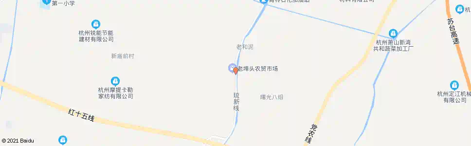 杭州埠头村_公交站地图_杭州公交_妙搜公交查询2025