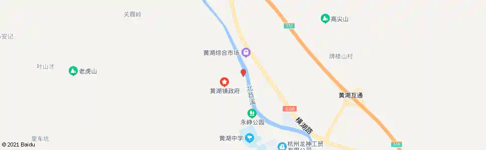 杭州黄湖街_公交站地图_杭州公交_妙搜公交查询2025