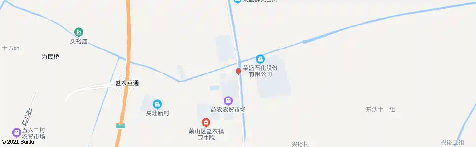 杭州益农镇政府_公交站地图_杭州公交_妙搜公交查询2025