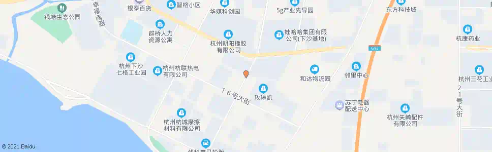 杭州十四号大街三号路口_公交站地图_杭州公交_妙搜公交查询2025