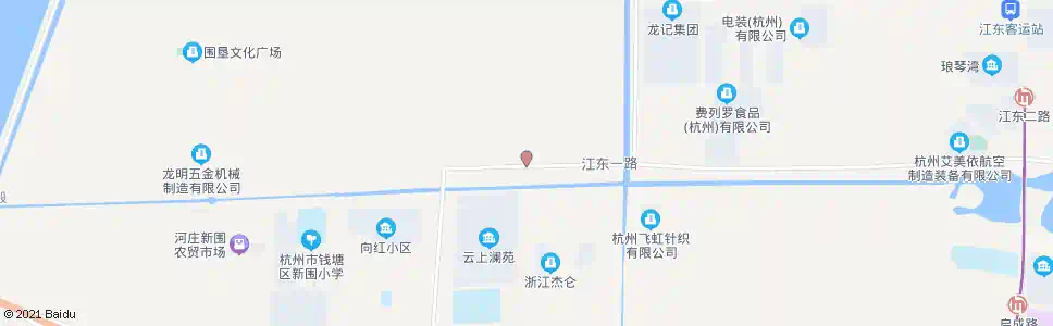 杭州江东村口(围群线)_公交站地图_杭州公交_妙搜公交查询2025