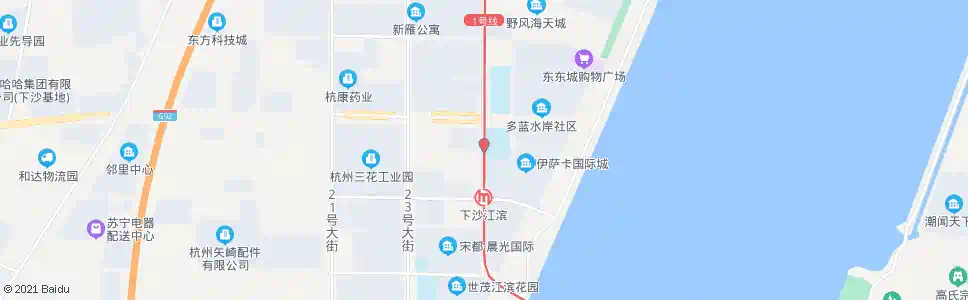 杭州沿江商住区_公交站地图_杭州公交_妙搜公交查询2025