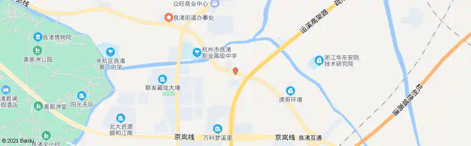 杭州良渚大桥南_公交站地图_杭州公交_妙搜公交查询2025