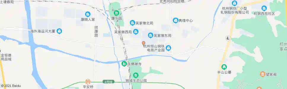 杭州吴家墩_公交站地图_杭州公交_妙搜公交查询2025