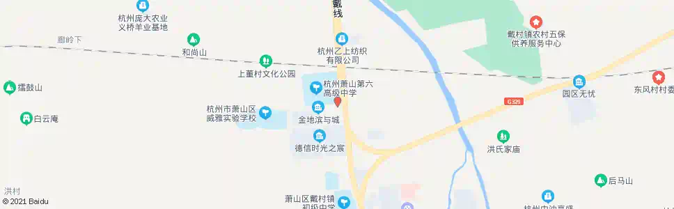 杭州萧六中路口_公交站地图_杭州公交_妙搜公交查询2025