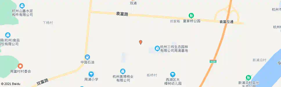 杭州余家畈北_公交站地图_杭州公交_妙搜公交查询2025