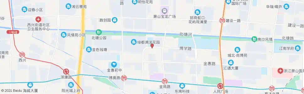 杭州湖滨花园_公交站地图_杭州公交_妙搜公交查询2025
