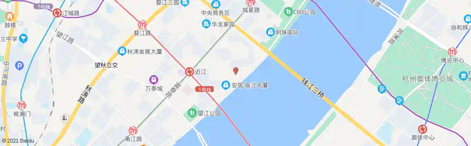 杭州近江一园_公交站地图_杭州公交_妙搜公交查询2025