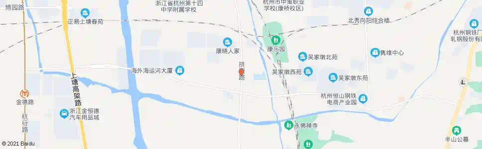 杭州周家塘_公交站地图_杭州公交_妙搜公交查询2025