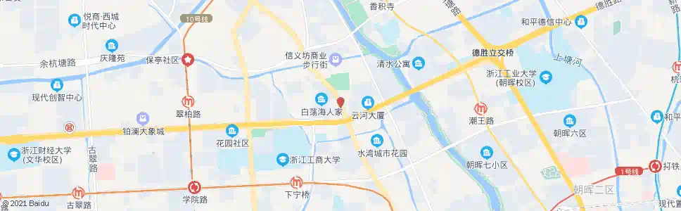 杭州打索桥_公交站地图_杭州公交_妙搜公交查询2025