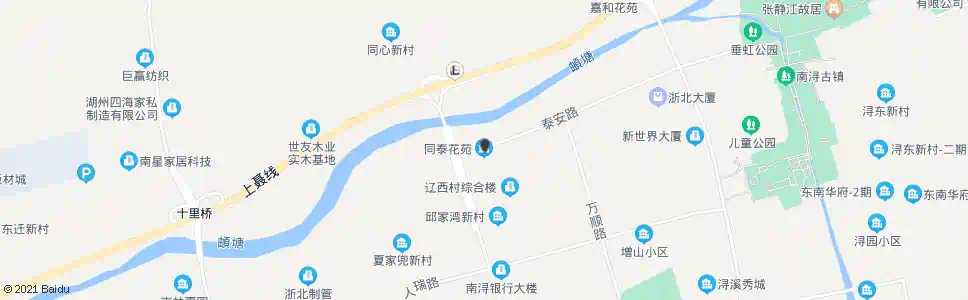 湖州同泰花苑_公交站地图_湖州公交_妙搜公交查询2025
