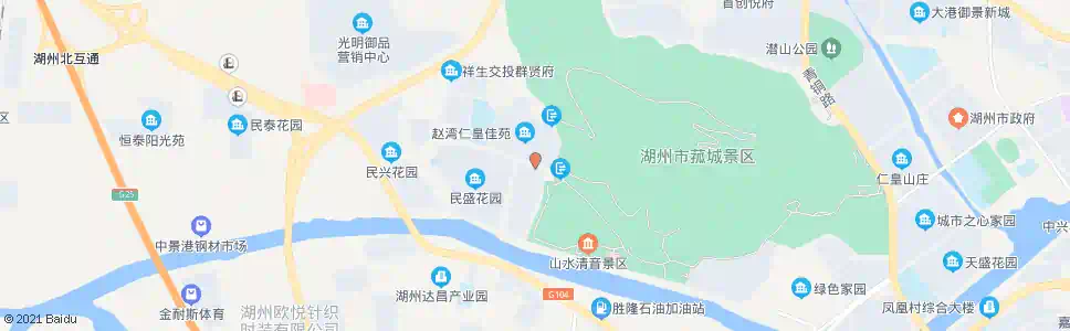 湖州民和花园_公交站地图_湖州公交_妙搜公交查询2025